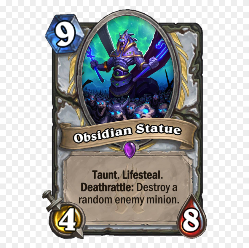558x778 Obsidian Statue Card Obsidian Statue Priest, Person, Human, World Of Warcraft HD PNG Download