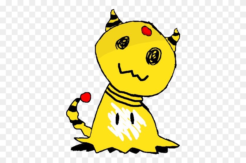 390x499 Oc Artin Honor Of Spooky Season Here39s My Ampharos Cartoon, Face HD PNG Download