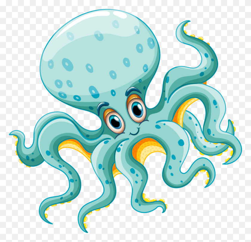 1024x981 Ocean Clip Art And Rock Spasibo Za Vnimanie Mollyusk, Octopus, Invertebrate, Sea Life HD PNG Download
