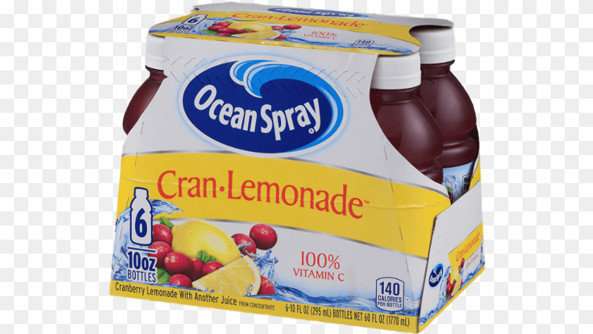 535x474 Ocean Spray Cran Lemonade Ocean Spray Cran Lemonade 6 Pack 10 Fl Oz Bottles, Beverage, Juice, Food Sticker PNG