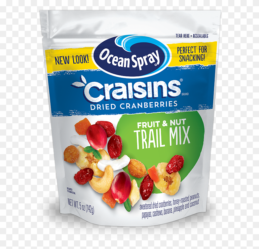 616x748 Descargar Png Ocean Spray Nut Amp Fruta Craisins Trail Mix 5Oz Ocean Spray Craisins, Alimentos, Planta, Yogur Hd Png