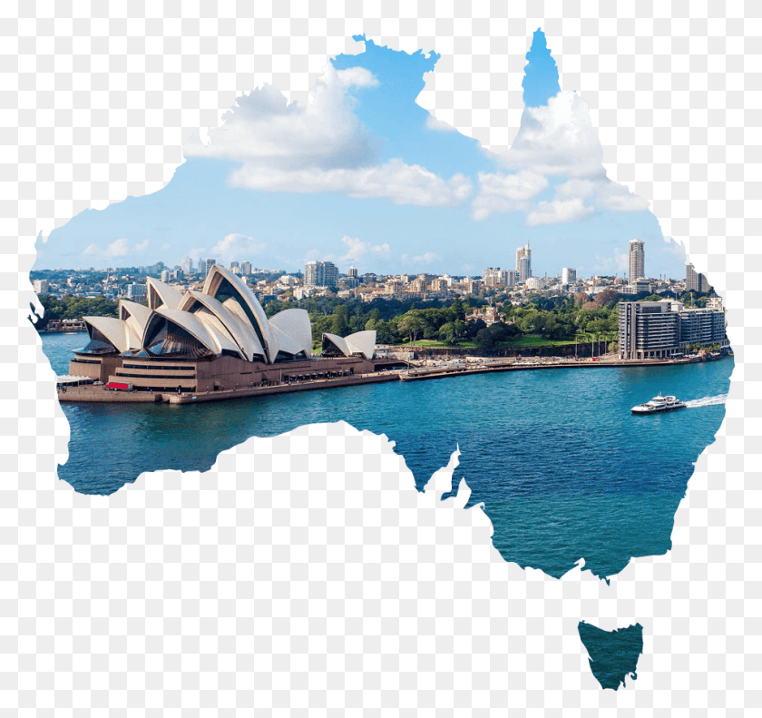 945x886 Oceania Map Of Australia, Water, Building, Architecture HD PNG Download