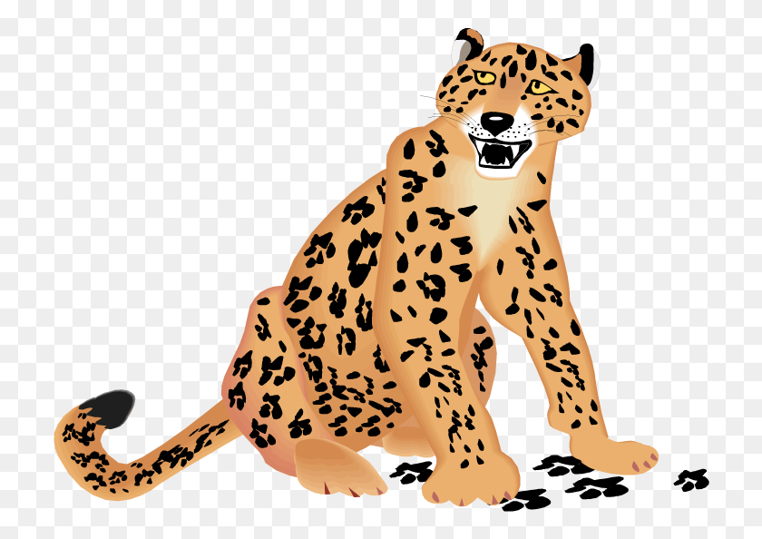 724x534 Ocelot Clipart Jaguar Transparent Jaguar Clip Art, Wildlife, Animal, Cheetah HD PNG Download