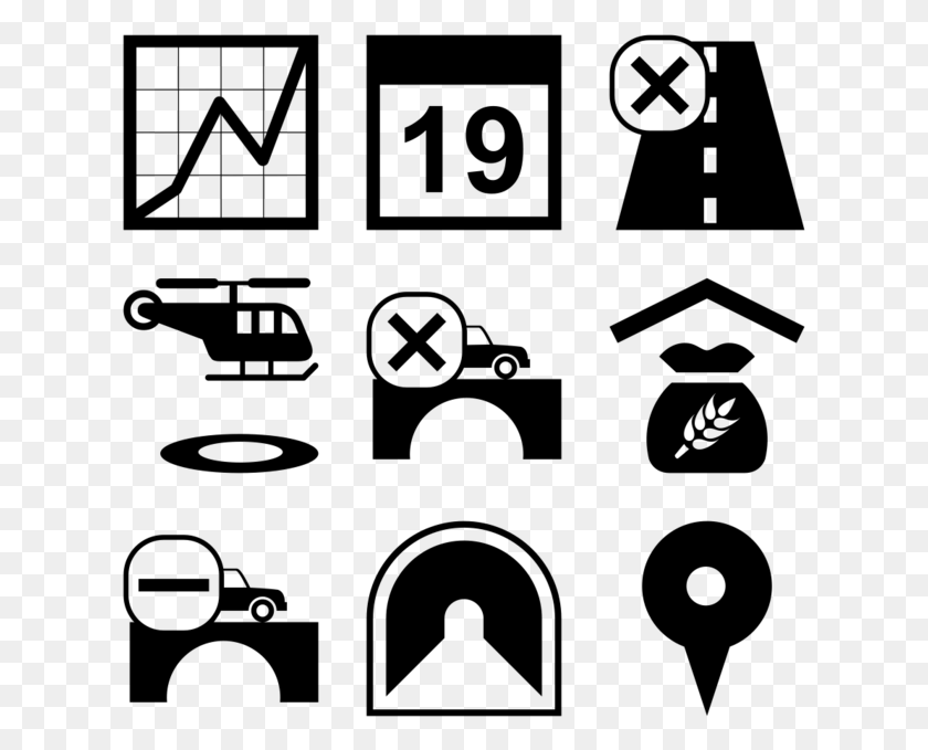 619x619 Ocha Icon In Style Simple Black Helipad Symbol, Gray, World Of Warcraft HD PNG Download