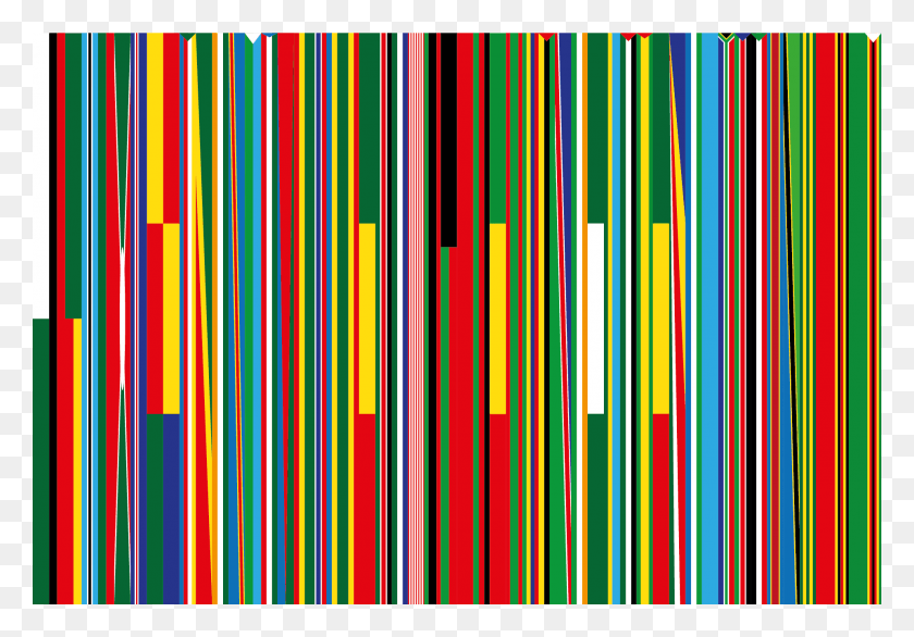 1921x1297 Descargar Png Código De Barras Ocrejected Bandera De La Unión Africana Ized Bandera De La Unión Africana Color, Gráficos, Iluminación Hd Png