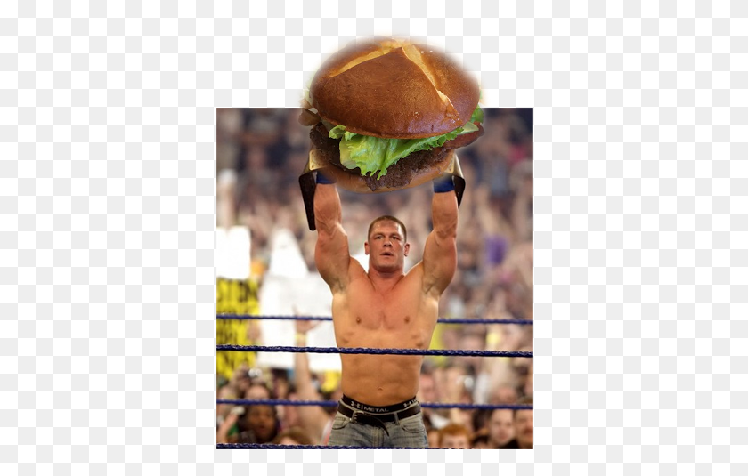 356x475 Oct John Cena World Heavyweight Championship, Burger, Food, Person HD PNG Download