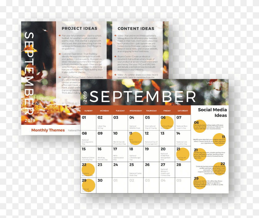 811x674 Октябрь 2019 Маркетинговый Календарь Графический Дизайн, Текст, Реклама Hd Png Скачать