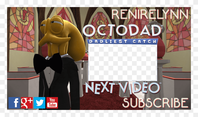 1280x720 Octodad Or Electronic Super Joy Or Does It Look Better Octopus In A Suit, Person, Human, Monitor HD PNG Download