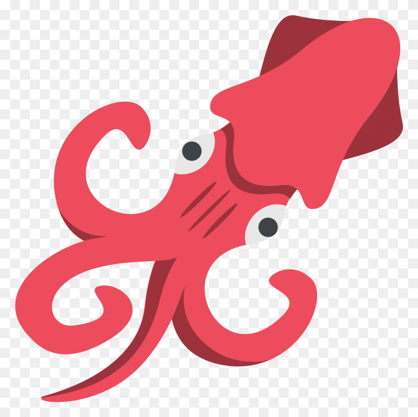 1877x1875 Octopus Clipart Alike Emoji Squid, Animal, Sea Life, Food HD PNG Download