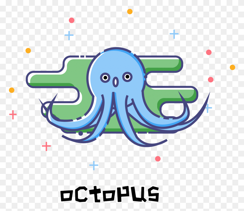 1650x1415 Octopus Sea Animals Simple And Vector Image Vector Graphics, Animal, Sea Life, Text HD PNG Download