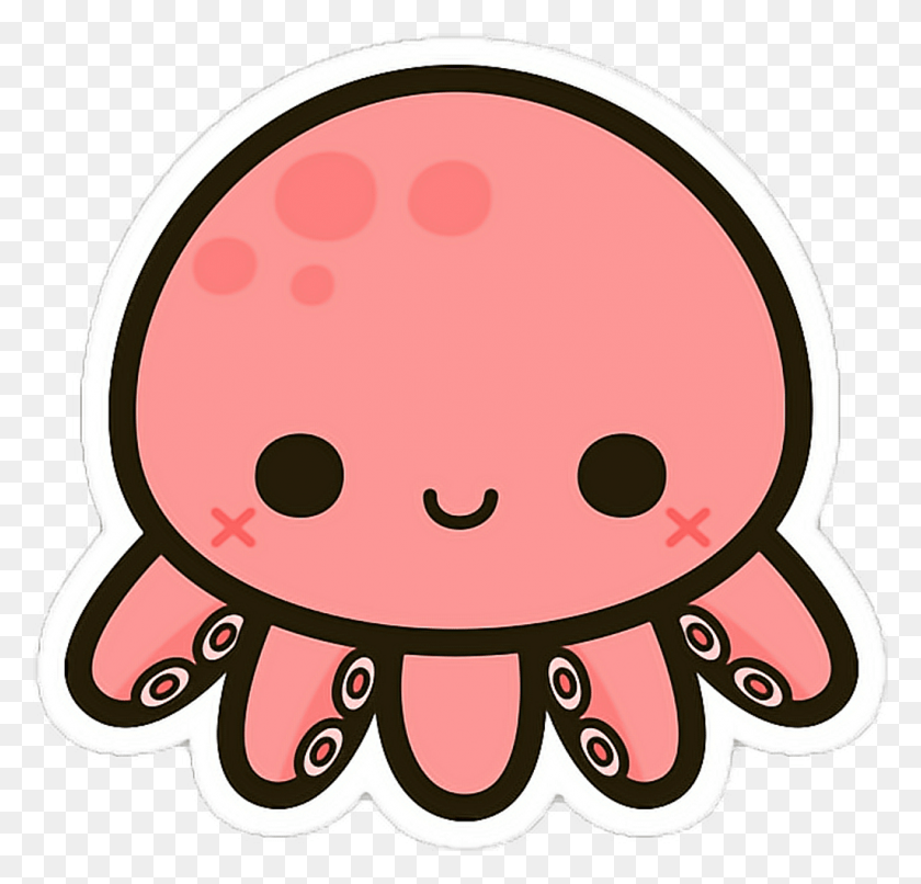 1024x980 Octopus Sticker Maker39s Mark, Label, Text, Food HD PNG Download