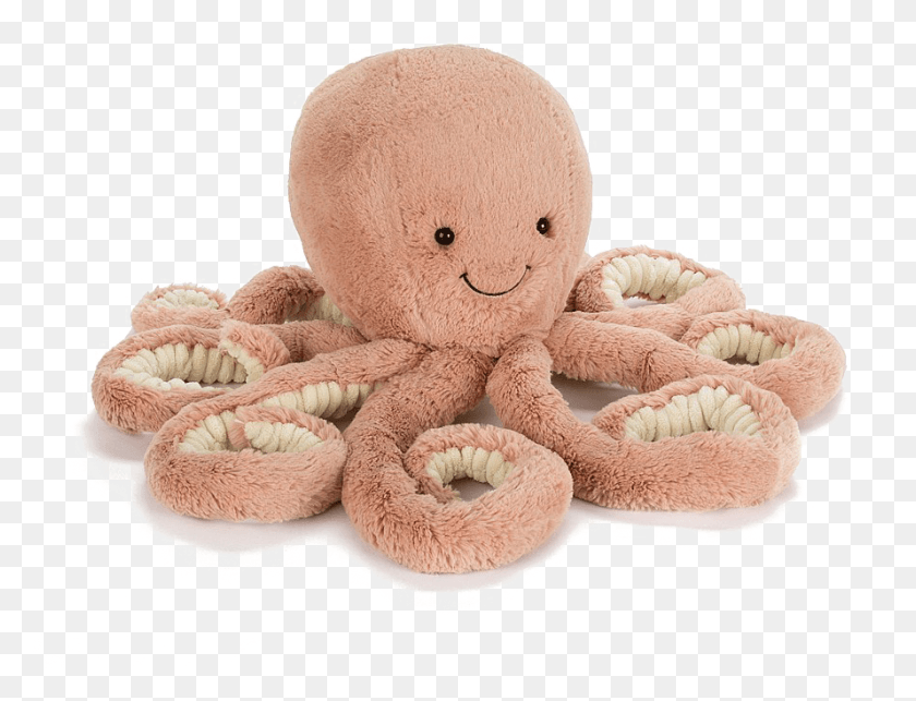 889x665 Octopus Toy Transparent Image Jellycat Odell Octopus, Plush, Teddy Bear, Wool HD PNG Download