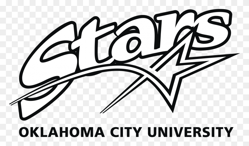 2235x1249 Ocu Stars Logo Transparent Oklahoma City Stars Logo, Text, Gun, Weapon HD PNG Download