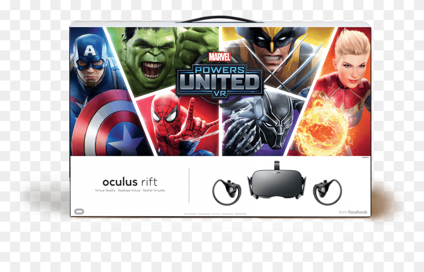 1675x1032 Descargar Png Oculus Rift Marvel Bundle Oculus Rift Marvel Powers United, Persona, Humano, Gafas De Sol Hd Png