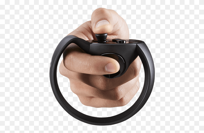 437x490 Descargar Png Oculus Touch Controlador En Mano, Oculus Touch Png, Electrónica, Persona, Humano Hd Png