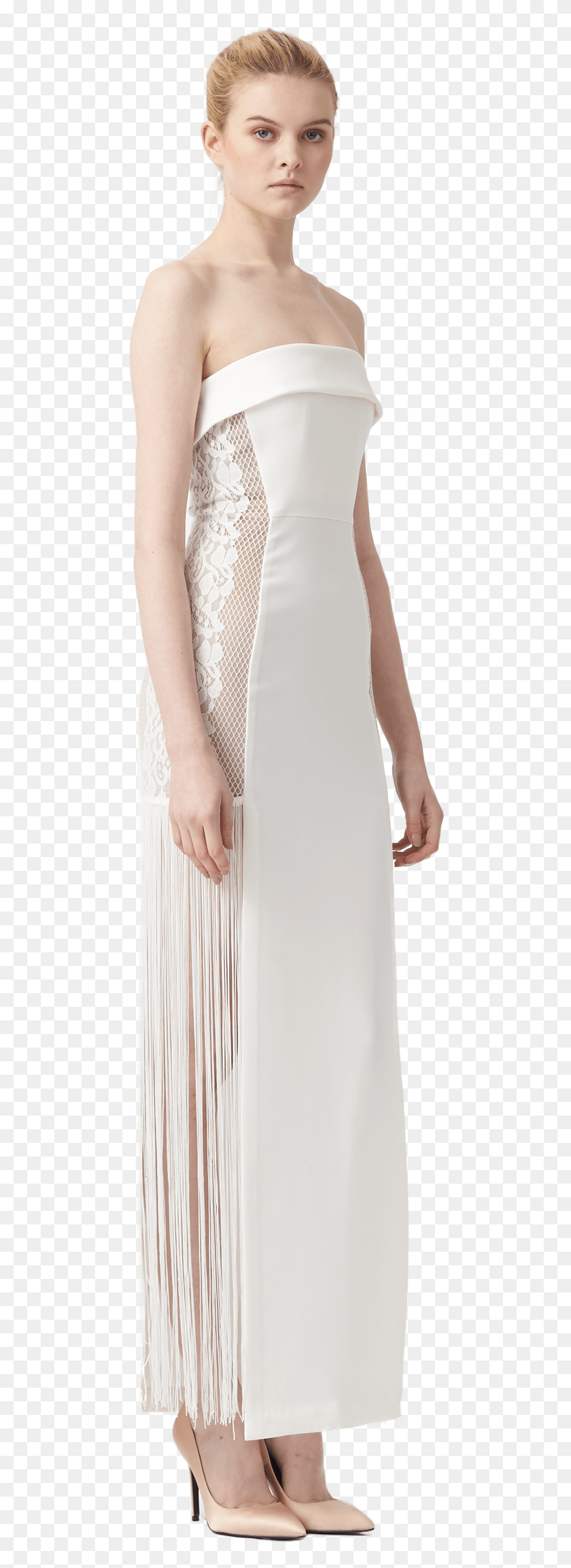 473x2245 Odette Tassel Gown, Clothing, Apparel, Person HD PNG Download
