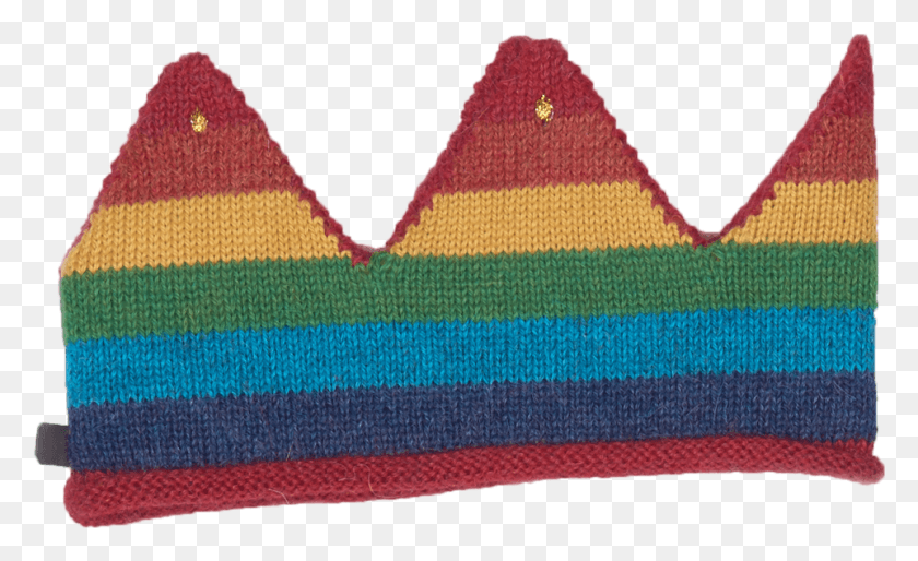 961x560 Descargar Pngoeuf Nyc Knit Crown Rainbow Stripe Lana, Alfombra, Cojín, Almohada Hd Png