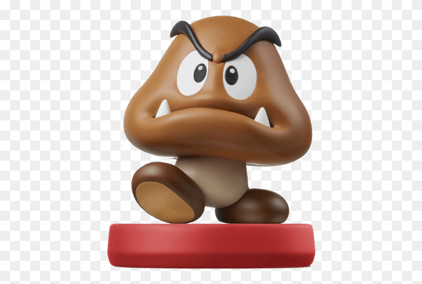 416x506 Of Amiibo Super Mario Goomba, Toy, Figurine, Sweets HD PNG Download