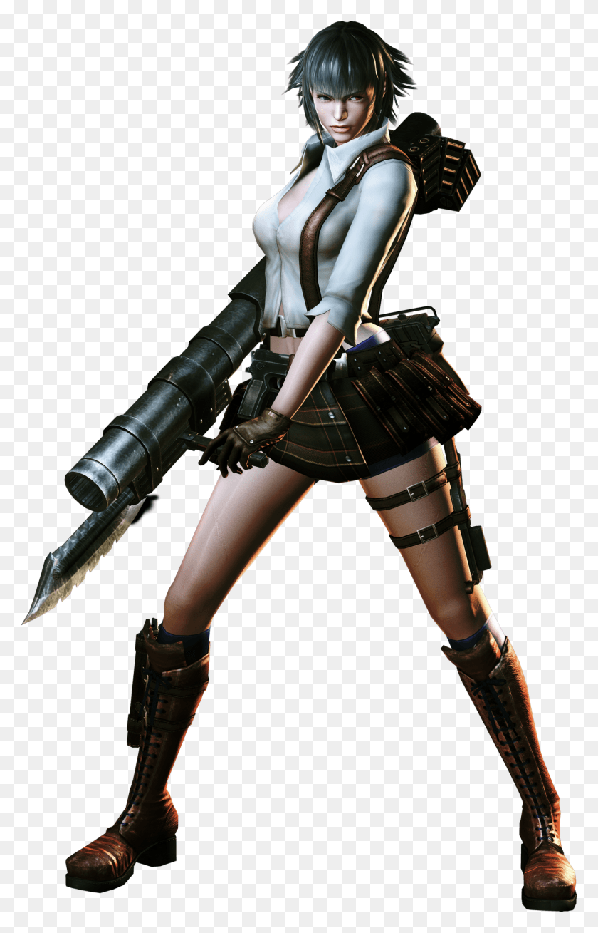 1280x2050 Of Devil May Cry Lady, Person, Human, Samurai HD PNG Download