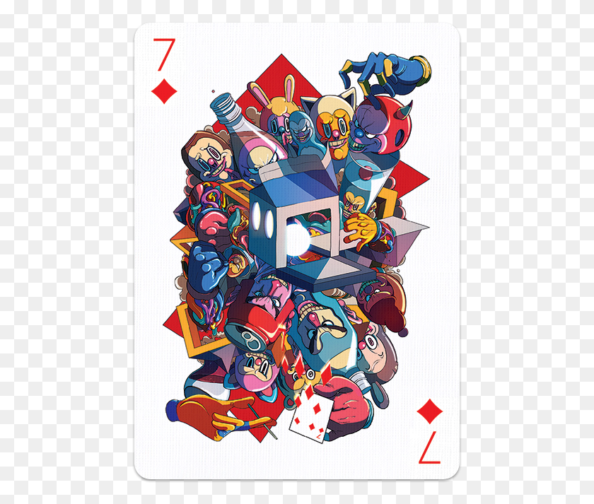 467x653 Of Diamonds By Sakiroo Design French Playing Cards, Collage, Poster, Advertisement HD PNG Download