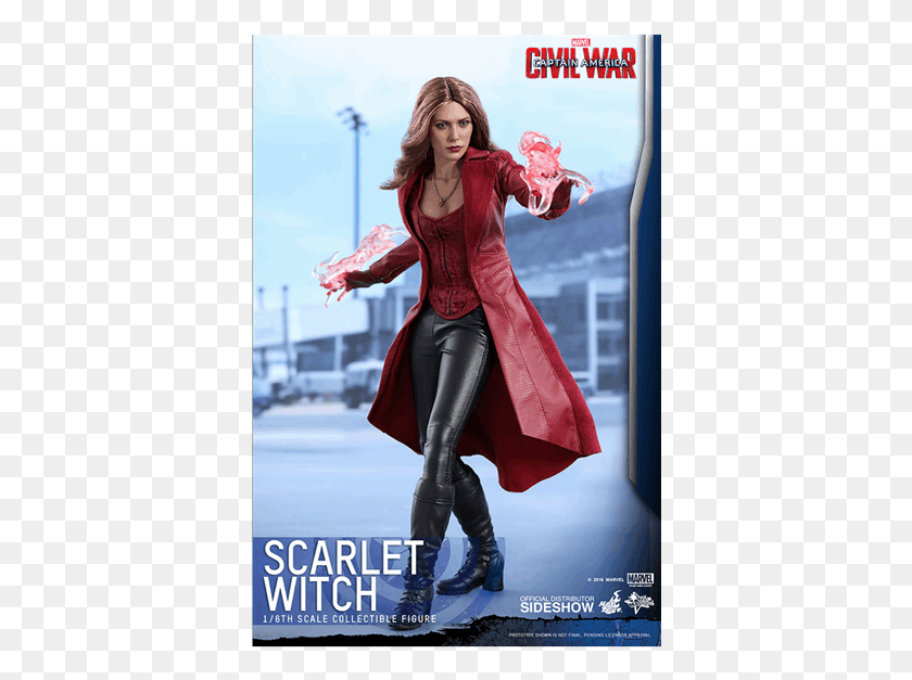 378x567 Of Hot Toys New Avengers Scarlet Witch Vs Civil War, Clothing, Apparel, Sleeve HD PNG Download