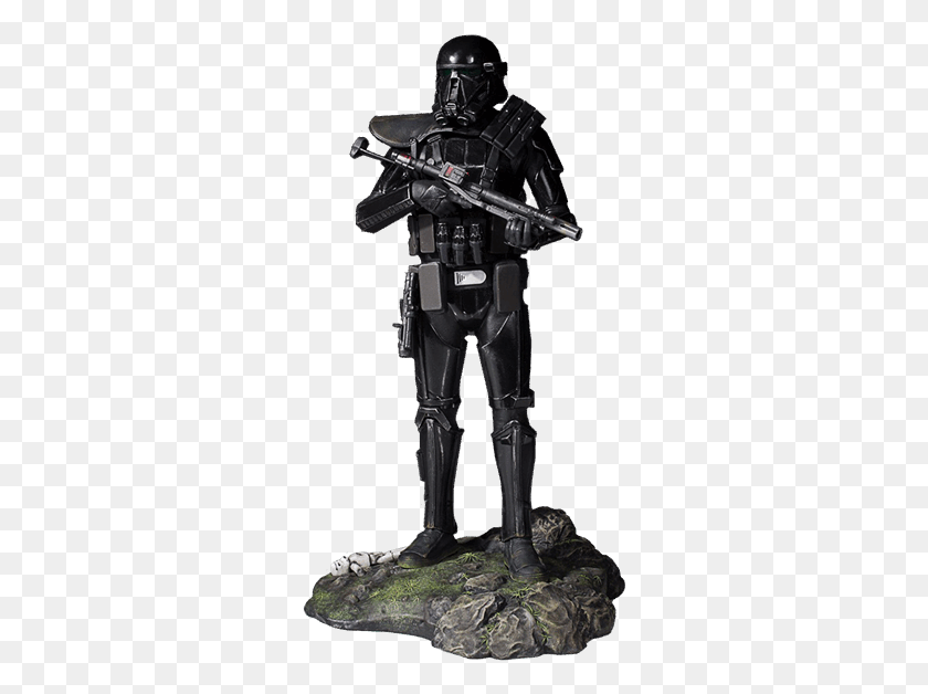 293x568 Of Imperial Death Trooper Statue, Helmet, Clothing, Apparel Descargar Hd Png