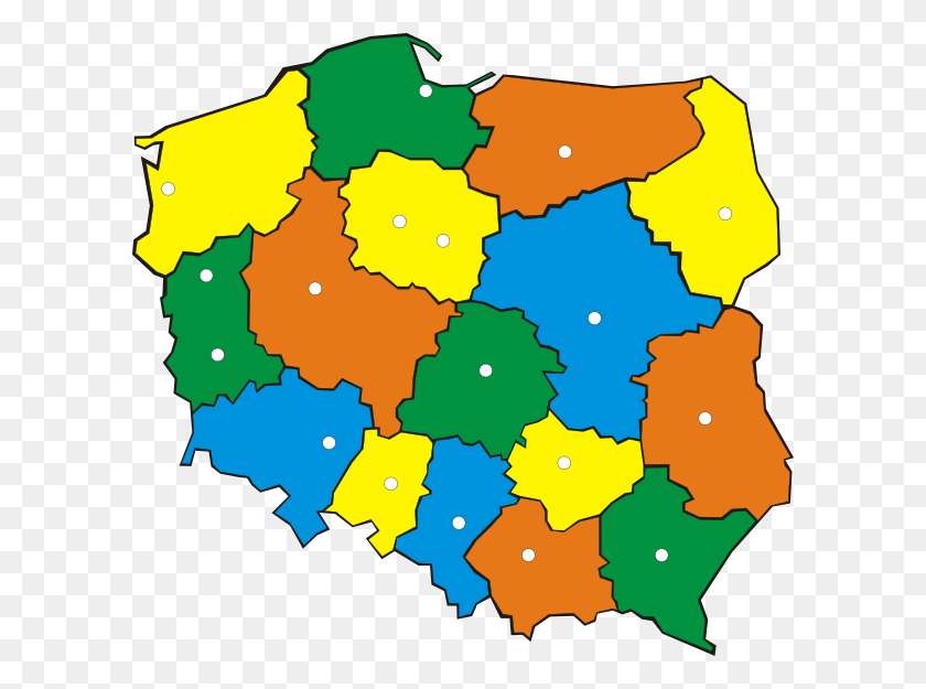 600x565 Карта Польши 2 Карта Польши, Диаграмма, Атлас, Участок Hd Png Скачать