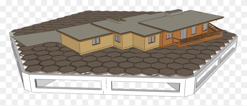 1549x601 Of Recycled Plastic Designed To Be Connected To Other Roof, Housing, Building HD PNG Download