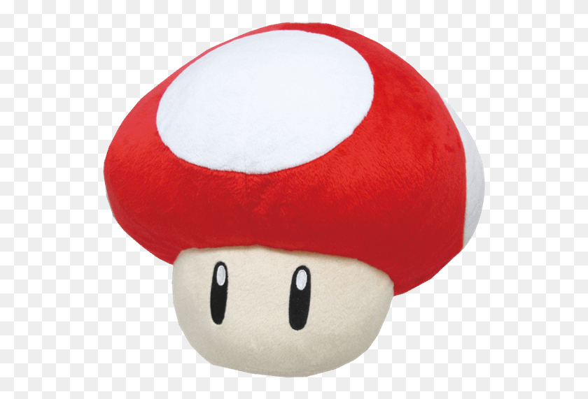 547x511 Descargar Png Of Red Mario Mushroom Plush, Juguete, Planta, Agaric Hd Png