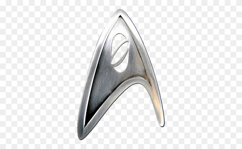 307x457 Of Star Trek Science Magnetic Badge, Handle, Silver, Blade HD PNG Download