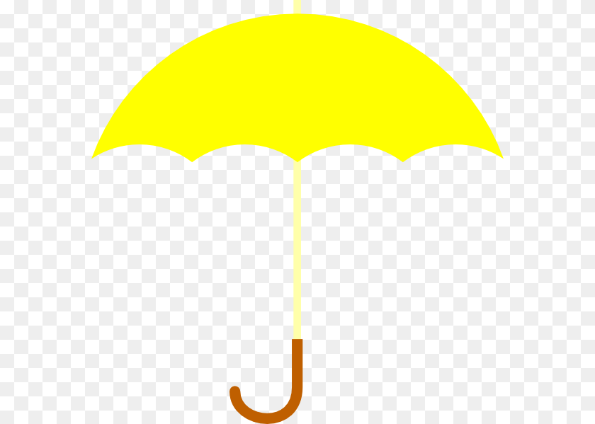 582x599 Of Yellow Umbrella, Canopy Sticker PNG