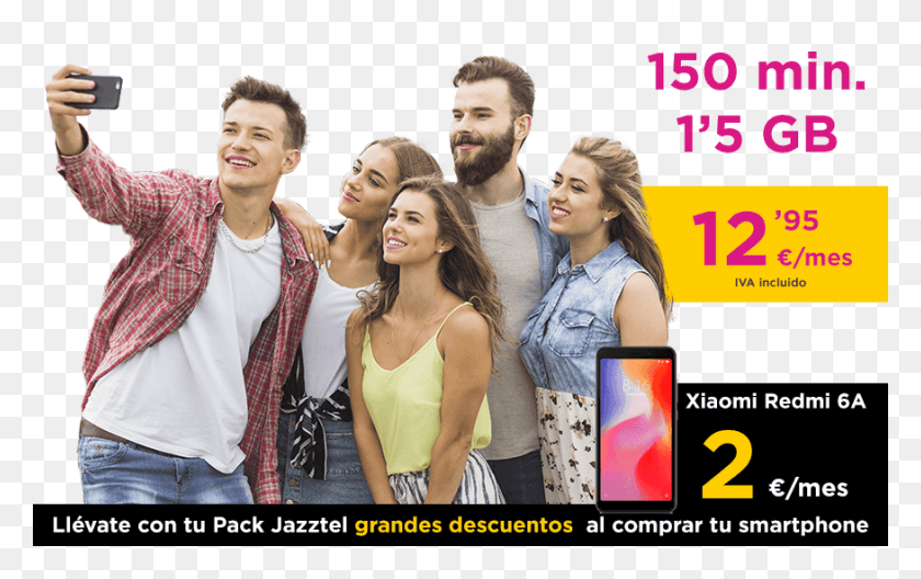 875x526 Oferta Especial Jazztel Mvil Интернет-Реклама, Человек, Лицо, Люди Hd Png Скачать