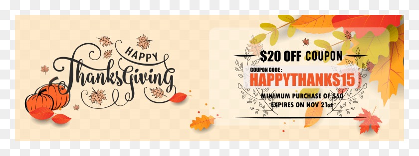 5208x1699 Off Coupon Is Back Happythanks10 Calligraphy, Text, Poster, Advertisement HD PNG Download
