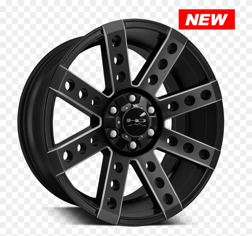 727x726 Off Road Wheels Buckshot Satin Black Milled Pro Comp, Wheel, Machine, Alloy Wheel HD PNG Download