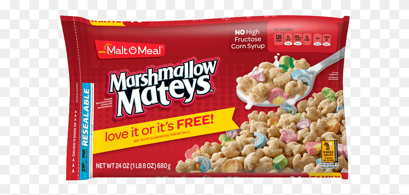 596x342 Offer Available At H E B Marshmallow Mateys Malt O Meal Cereals, Food, Snack, Popcorn HD PNG Download