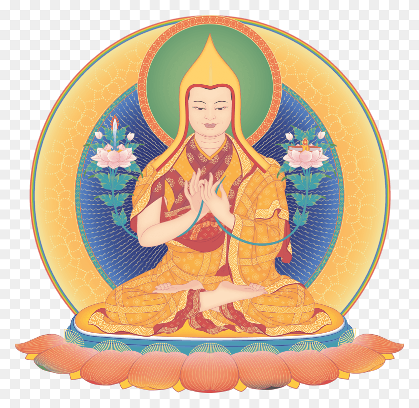2109x2050 Ofrenda Al Guía Espiritual Buda Kadampa, Adoración, Persona Hd Png