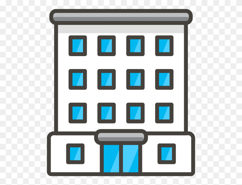 517x583 Офисное Здание Emoji Icon Building, Слово, Электрическое Устройство, Электроника Hd Png Скачать