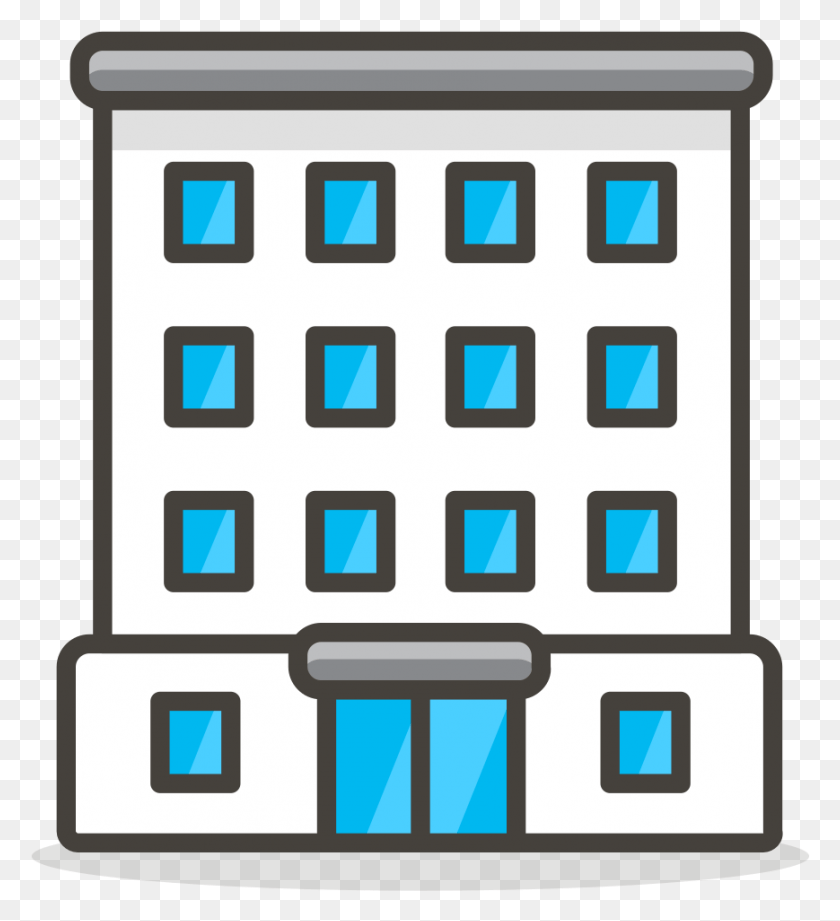869x960 Office Building Icon Office Building, Word, Electronics, Scoreboard HD PNG Download