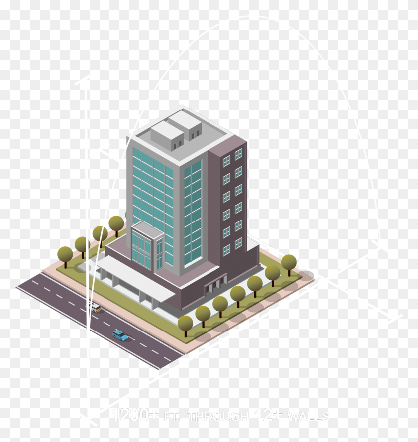 1033x1097 Офисное Здание Изометрический Город, Городской, Высотный, Офисное Здание Png Скачать
