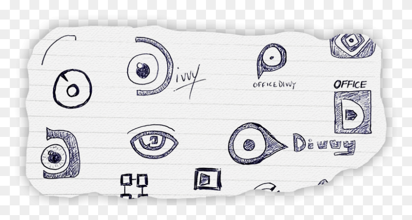 800x400 Office Divvy Blue Eye Sketch Sketch, Pillow, Cushion, Text HD PNG Download
