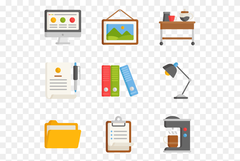 529x505 Office Icon Packs, Text, Label, Electrical Device HD PNG Download