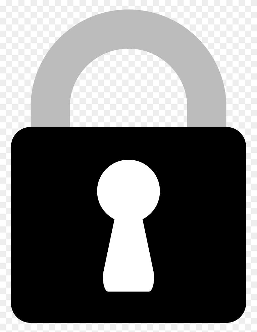 769x1025 Office Protection Shackle Keyhole 2018, Lock, Stencil HD PNG Download