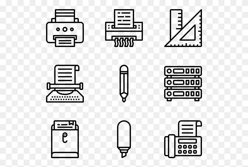 529x505 Office Stationery Line Art, Gray, World Of Warcraft HD PNG Download