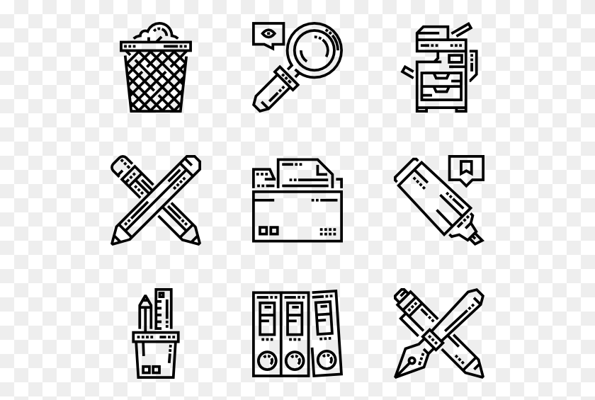529x505 Office Stationery School Icon Vector, Gray, World Of Warcraft HD PNG Download