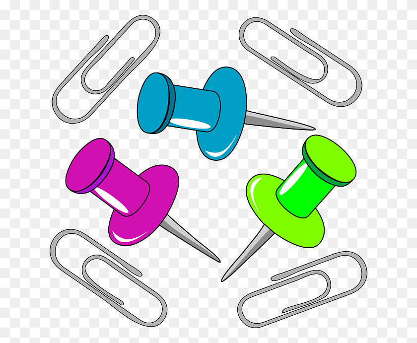 640x631 Office Supply Clip Art, Pin HD PNG Download