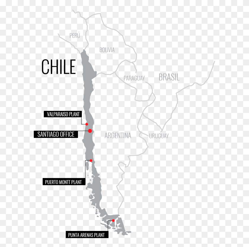 613x771 Офисы В Чили Карта, Участок, Диаграмма, Растительность Hd Png Скачать