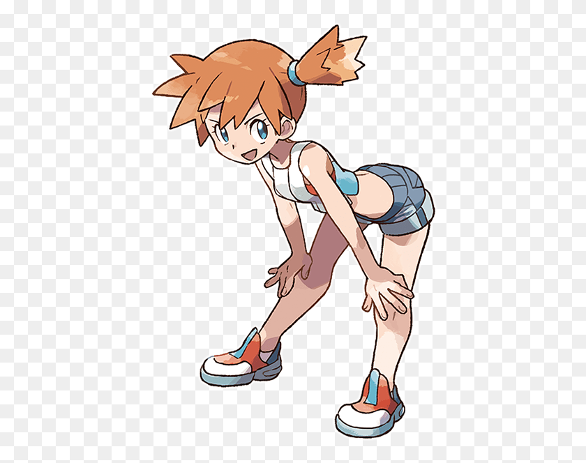 416x604 Official Artwork For Gym Leaders Misty And Brock In Misty Pokemon Lets Go, Person, Human, Book HD PNG Download