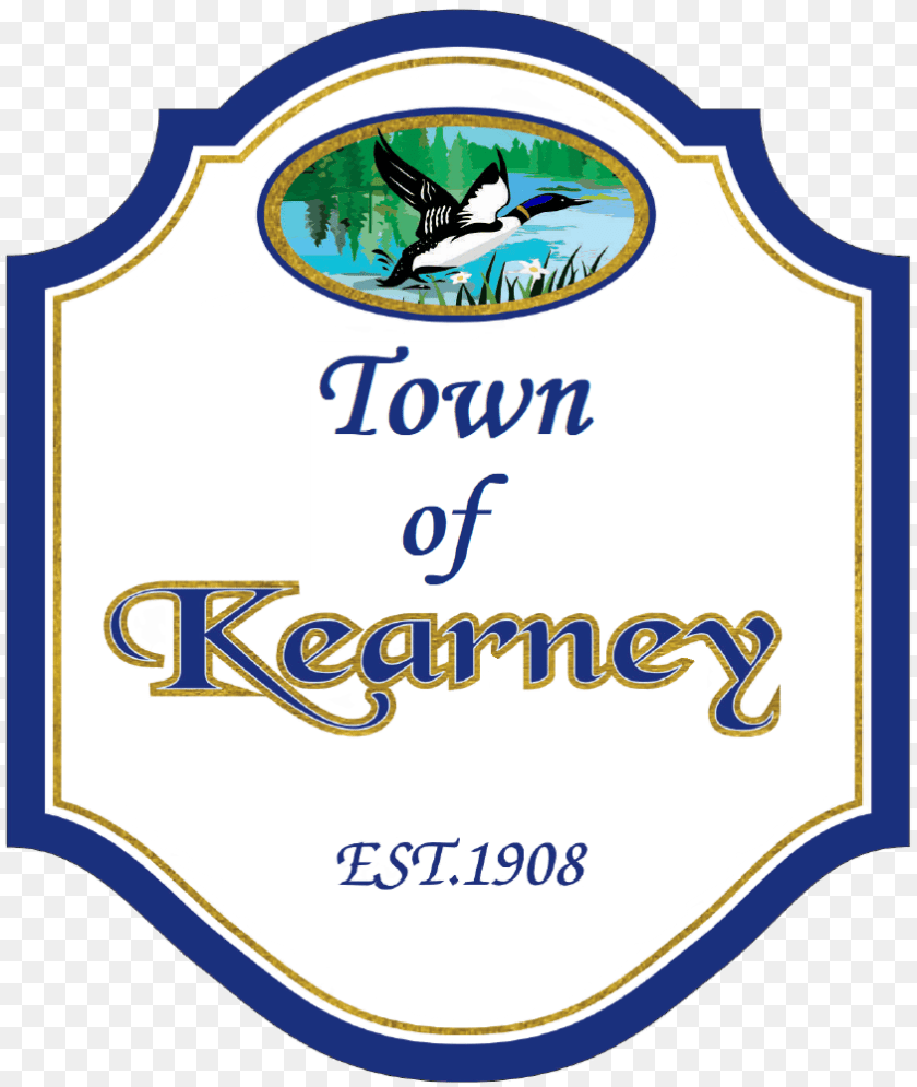 844x1000 Official Town Of Kearney Shield Logo Transparent Town Of Kearney, Alcohol, Beer, Beverage, Lager Sticker PNG