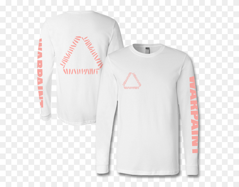 582x598 Official Warpaint Triangle Logo Long Sleeve T Shirt Official Paint Shirt, Clothing, Apparel, Long Sleeve HD PNG Download
