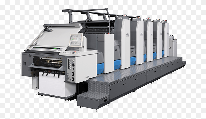676x424 Offset Printer Offset Printing Machine 4 Colour, Building, Factory, Lathe HD PNG Download
